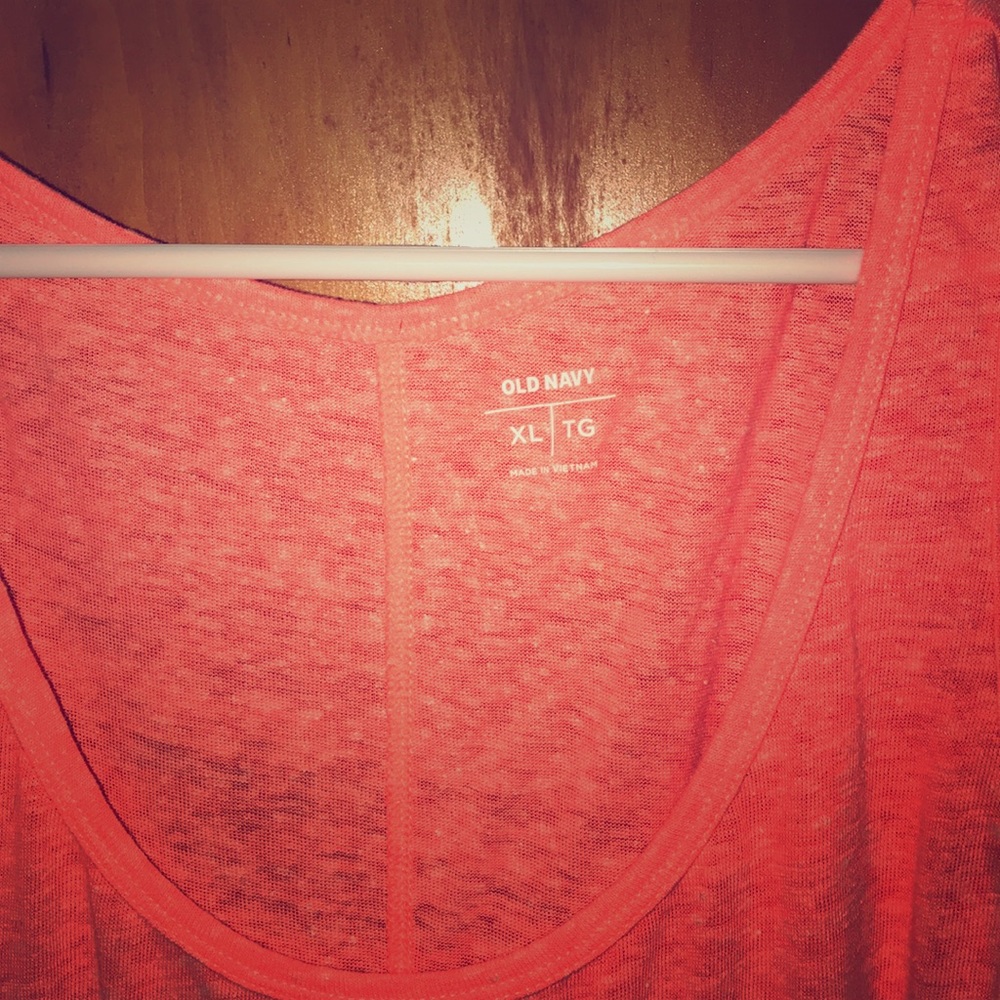 Orange tank top